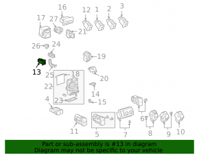 Кнопка отключения поворота фар AFS off Lexus RX300 RX330 RX350 RX400h 04-09