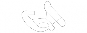 Крюк багажника Mercedes W213 E 17-23 черный