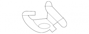 Крюк багажника Mercedes W213 E 17-23 черный