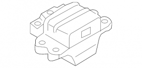 Подушка двигателя левая VW Beetle 12-13 2.0T