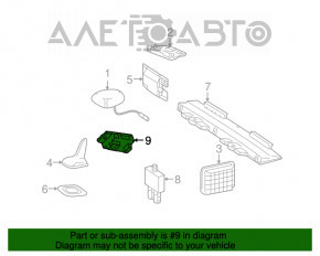 Parasitic Stopper Antenna Module Mercedes W221
