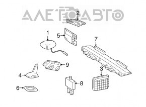 Parasitic Stopper Antenna Module Mercedes W221