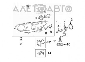 Блок розжига Acura ILX 13-15