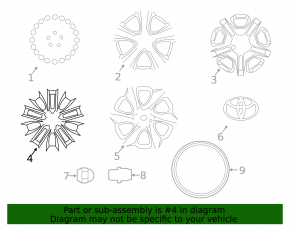 Диск колесный R19 x 7,5J Toyota Rav4 19-24