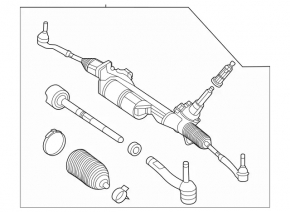 Рейка рулевая Mercedes W167 GLE 350 450 20-21 электро