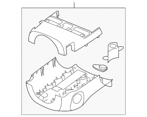 Обрамление рулевой колонки Mazda CX-7 06-09