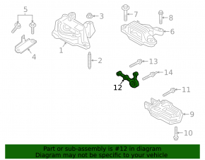 Кронштейн задней подушки двигателя Ford Escape MK4 20-22 1.5T FWD