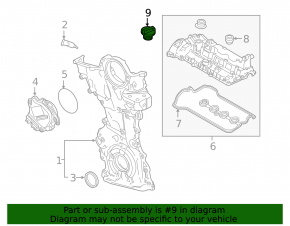 Крышка маслозаливной горловины Mazda CX-9 16-23 2.5T