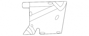 Кронштейн конвертера Ford Escape MK4 20-22 hybrid