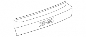 Молдинг двери багажника GMC Terrain 10-15 дорест хром под камеру