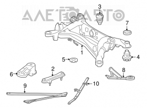 Подрамник задний Lexus IS250 IS300 IS350 06-10