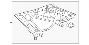 Обшивка арки верхняя правая Lexus RX350 RX450h 10-15 беж