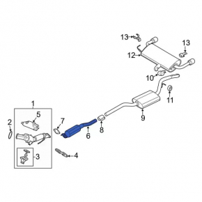 Convertor catalitic Ford Escape MK3 17-19 2.0T