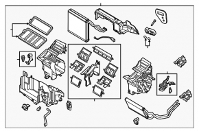 Печка в сборе Mazda CX-5 17-21 manual