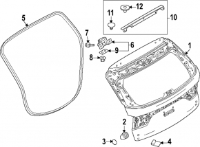 Дверь багажника голая Mazda CX-90 24-26