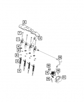 Топливная рейка Jeep Compass 23-26 2.0T