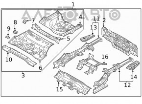 Корыто багажника Kia Optima 16-20