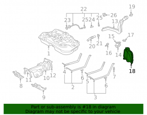 Подкрылок задний левый Lexus RX300 RX330 RX350 RX400h 04-09 нет фрагмента