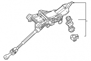 Рулевая колонка Ford Edge 19-24 с карданчиком