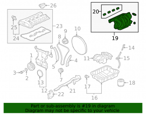 Коллектор впускной Mitsubishi Outlander 18-21 2.0, 2.4, PHEV