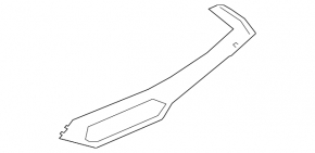Накладка передней панели правая BMW X7 G07 19-22 Fineline Stripe