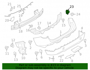 Парктроник заднего бампера BMW X1 E84 13-15