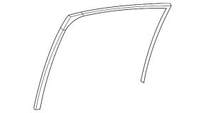 Уплотнитель стекла двери задний левый Lexus ES250 ES300h ES350 19-26