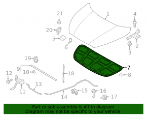 Изоляция капота Hyundai Elantra UD 11-16