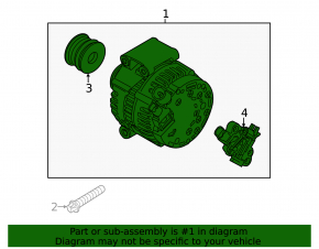 Генератор Mini Cooper Countryman R60 10-16 150 amp на з-ч