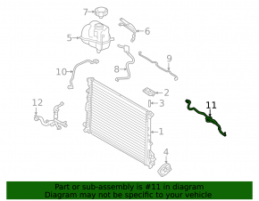 Receptor sistem de răcire cu conductă Volvo XC60 22-26 B6
