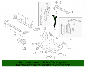 Планка замка капота Subaru Outback 20-23