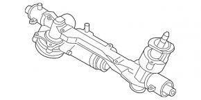 Рейка рулевая Audi A3 8V 15-20 электро