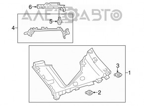 Накладка задней стойки левая Toyota Prius V 12-17 серая