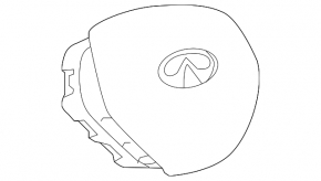 Подушка безопасности airbag в руль водительская Infiniti QX30 17-19