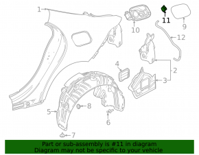 Замок лючка бензобака Mercedes A-class V177 19-22
