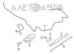 Трапеция дворников с моторчиком задняя Ford Escape MK4 20-26