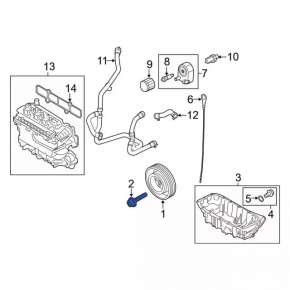Болт шкива коленвала Ford Escape MK4 23-26 1.5T