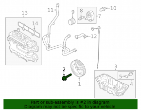 Болт шкива коленвала Ford Escape MK4 23-26 1.5T