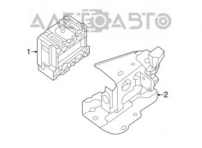 Radar Cruise Control Distance Sensor Nissan Rogue 14-16