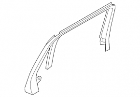Ornamente interioare ușă spate stânga Volvo XC90 25-26 Tip 2, Negru