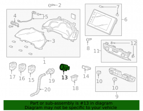 Кнопка start/stop Honda Clarity 18-21