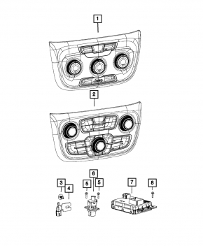 AC And Heater Module Jeep Compass 23-26