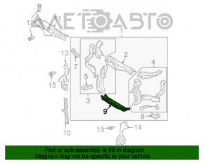 Планка телевизора нижняя Lexus RX300 RX330 RX350 RX400h 04-09