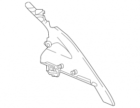 Ornament stâlp spate dreapta Nissan Kicks 18-24 negru