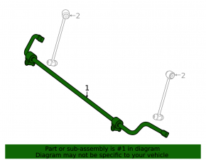 Stabilizator spate Mercedes C-class W205 15-21