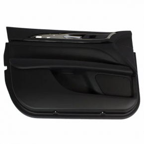 Învelișul ușii, cartonașul din față, stânga, pentru Lincoln MKZ 17-20, negru