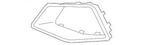 Bandouri grilă bară față, partea stângă, Audi Q8 19-23 S-line