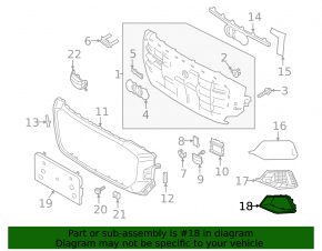 Bandouri grilă bară față, partea stângă, Audi Q8 19-23 S-line