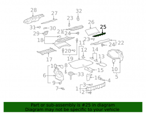 Полка задняя Lexus LS460 LS600h 07-09 зад, серая