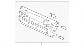 Управление климат-контролем Honda Insight 19-21 dual zone